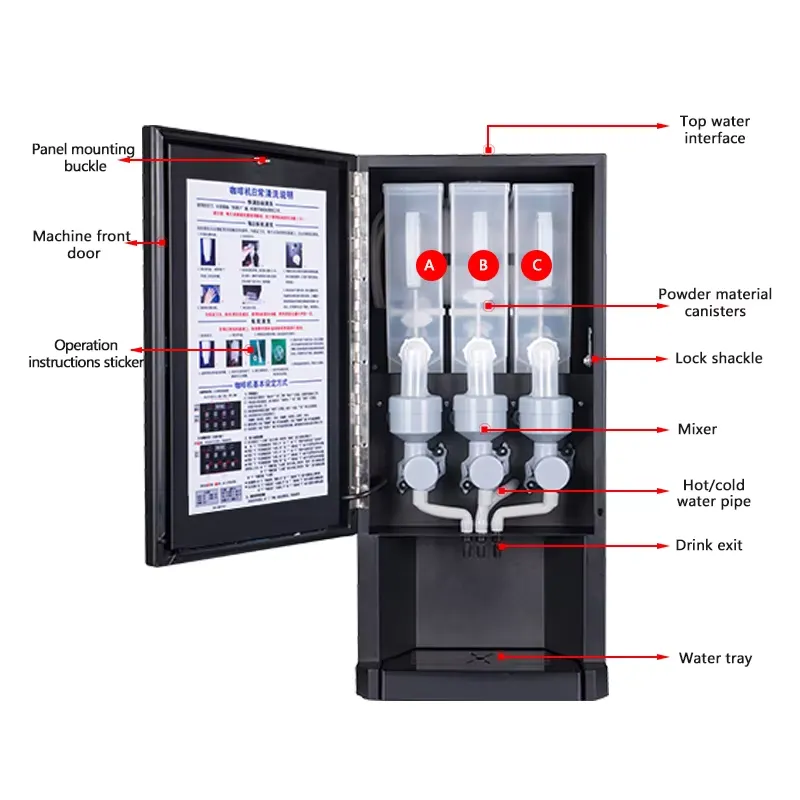 30SCW-8自動コーヒーマシンインスタントミルクティー販売 - Coffee Tea Vending Machine For Office のレビューと価格
