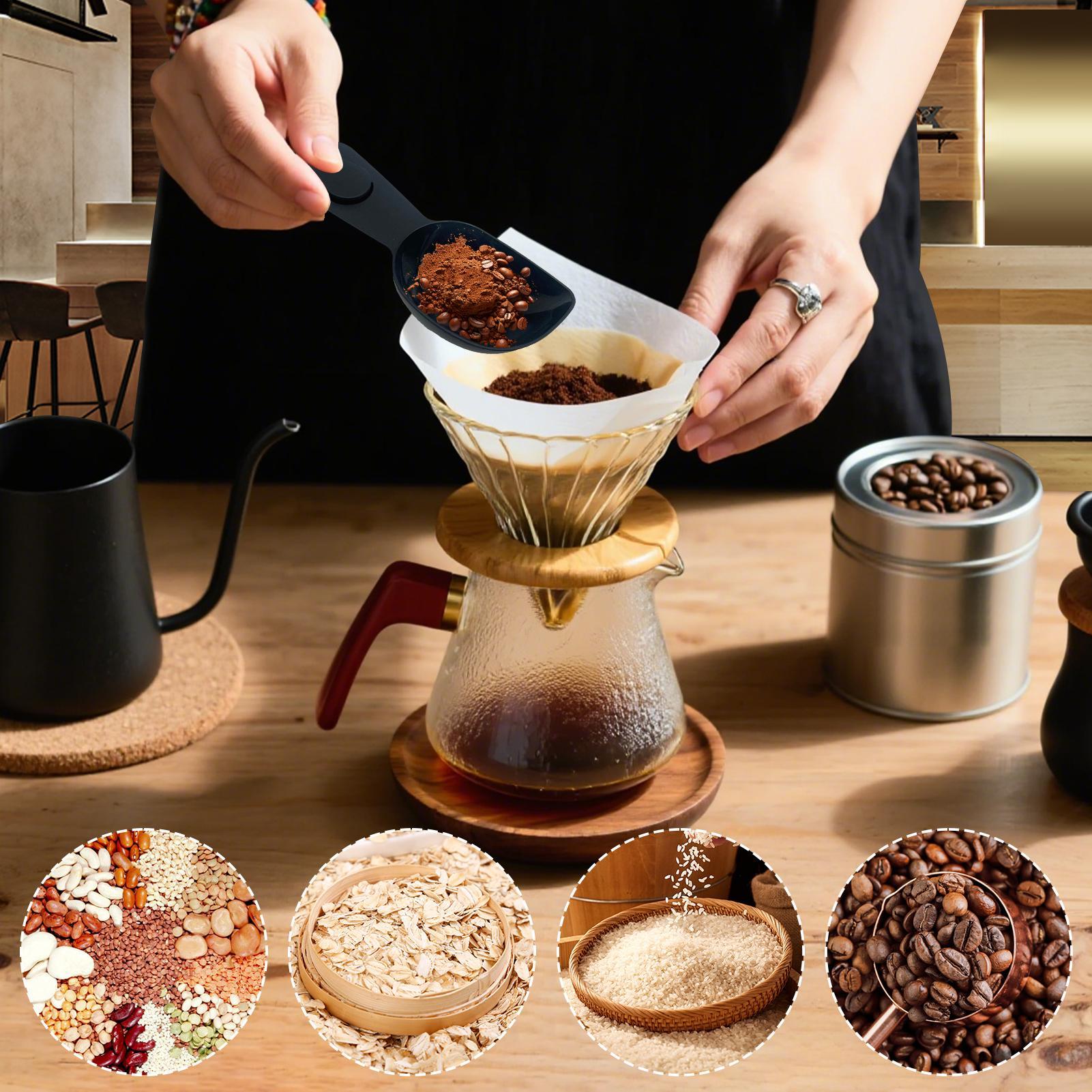 コーヒー豆や茶葉用のクリップ付きコーヒースクープ、多目的シリ - Coffee Tea Leaf And Bean のレビューと価格