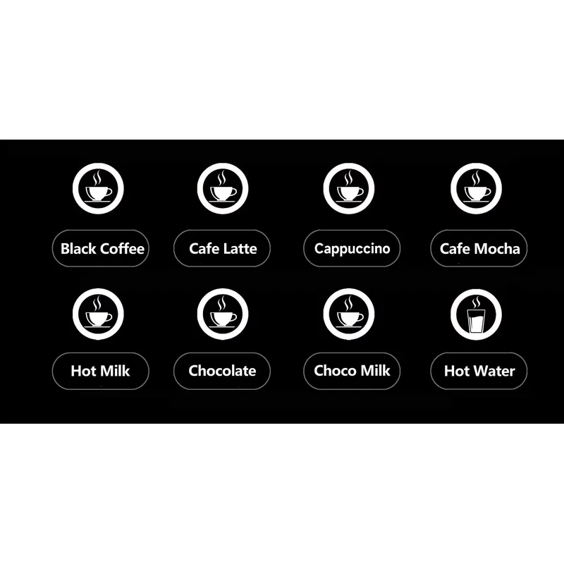 E308F自動コーヒーマシン、8種類のホットドリンク、インス - Coffee Tea Vending Machine For Office のレビューと価格