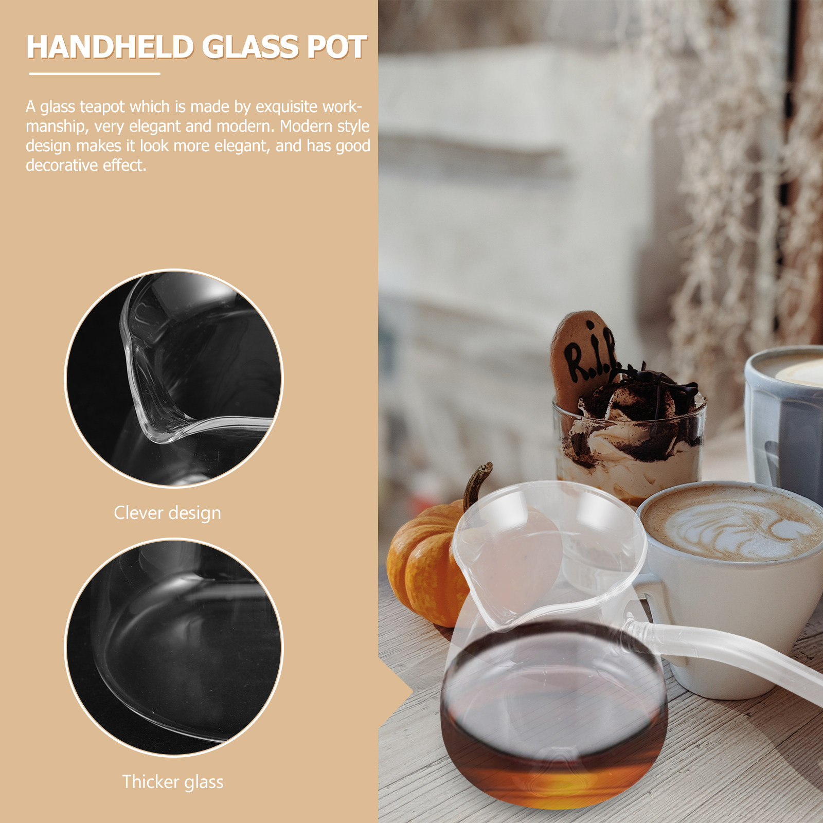 家庭用厚手ガラスティーケトルミニ耐熱ティーポット電気セラミッ - Coffee And Tea Glass のレビューと価格