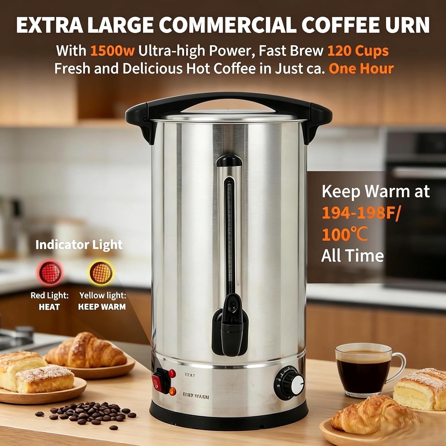 Tacleekii 18L 業務用コーヒーディスペンサー、ク - Coffee Tea Urn のレビューと価格