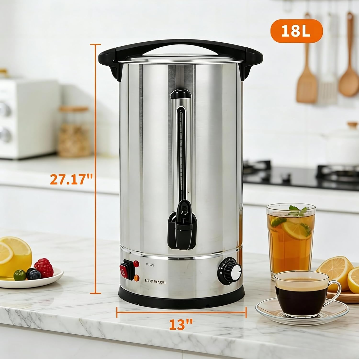 Tacleekii 18L 業務用コーヒーディスペンサー、ク - Coffee Tea Urn のレビューと価格